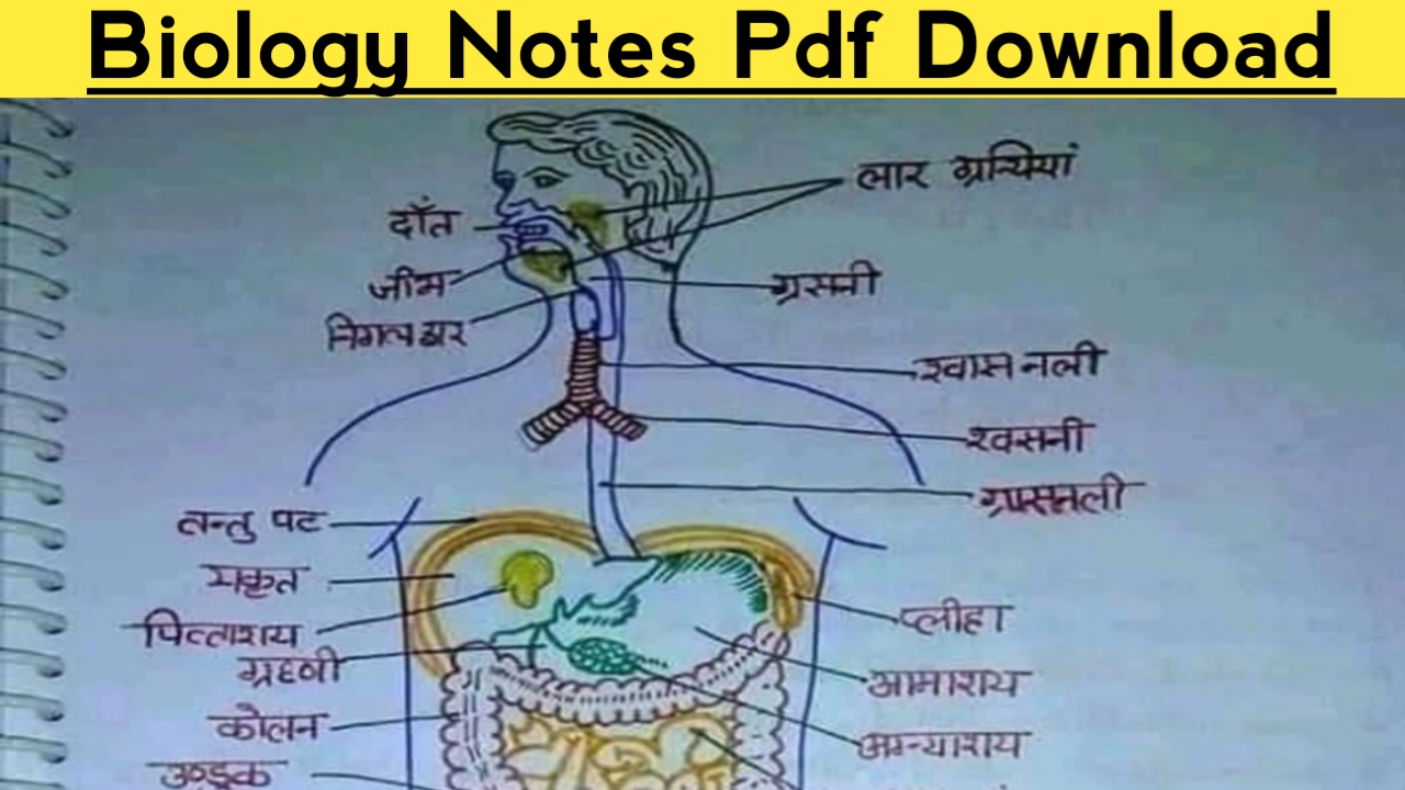 Read more about the article Biology PDF Notes | जीव विज्ञान नोट्स | Biology Notes in Hindi