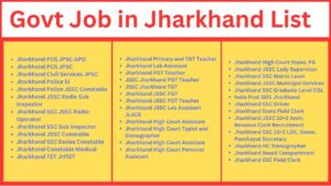 Read more about the article Jharkhand Govt Job 2024 List | Sarkari Naukri in Jharkhand