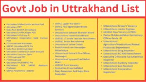 Read more about the article Uttarakhand Govt Job 2024 List | Sarkari Naukri in Uttarakhand