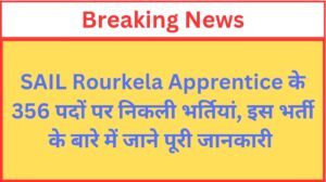 Read more about the article SAIL Rourkela apprentice vacancy 2024 Total Post 356