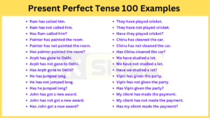 Read more about the article Present Perfect Tense 100 Examples | Negative, Interrogative sentences